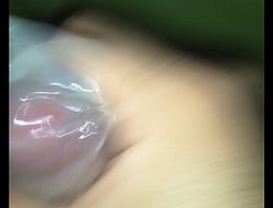 Cumming inside condom