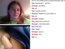 webchat girl watches cum from small dick