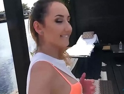 Sexy ass amateur girlfriends fucking on camera outdoor
